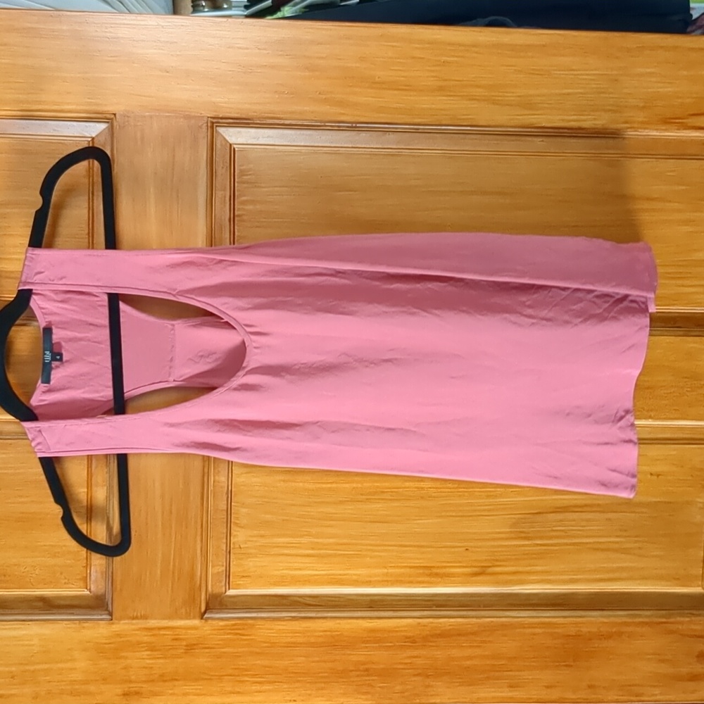 Tibi silk racerback blouse